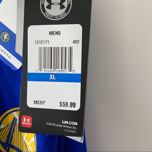 UA NBA Combine Golden State Warriors QuarterZip XL - Picture 10 of 11